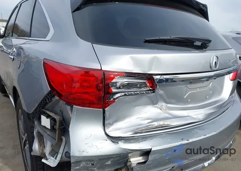 2017 Acura Mdx Sport Hybrid Advance Package z USA, uszkodzony, nr VIN 5FRYD7H79HB001130